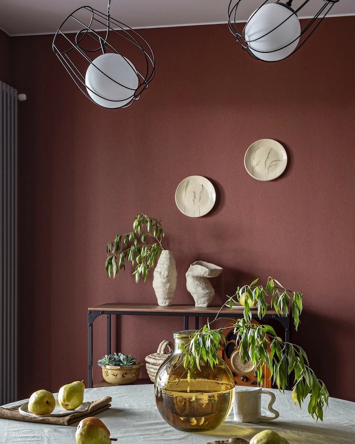 Обои на флизелиновой основе из однотонной коллекции Milassa