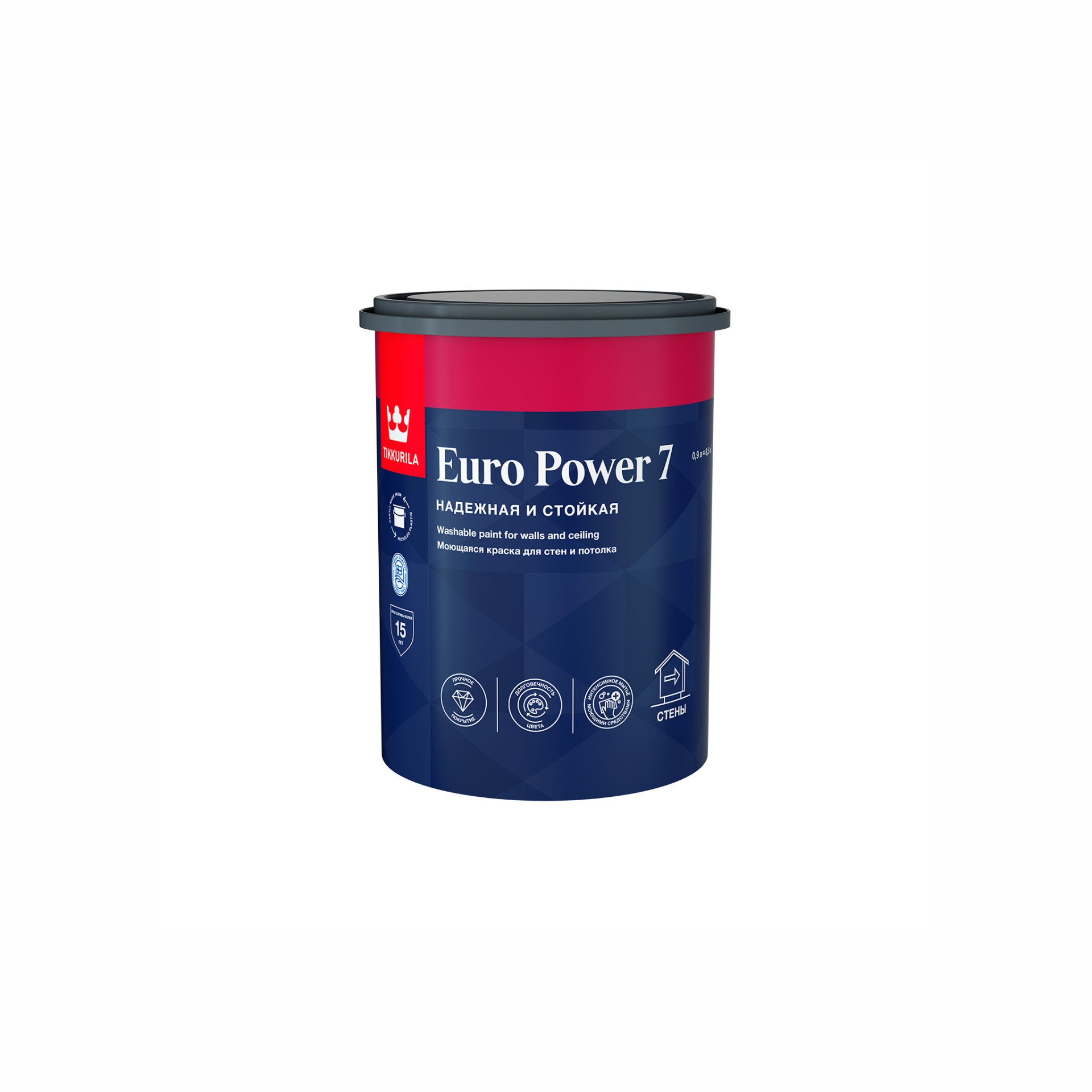 Интерьерная краска Tikkurila арт EURO POWER 7 С 0.9 фото 1