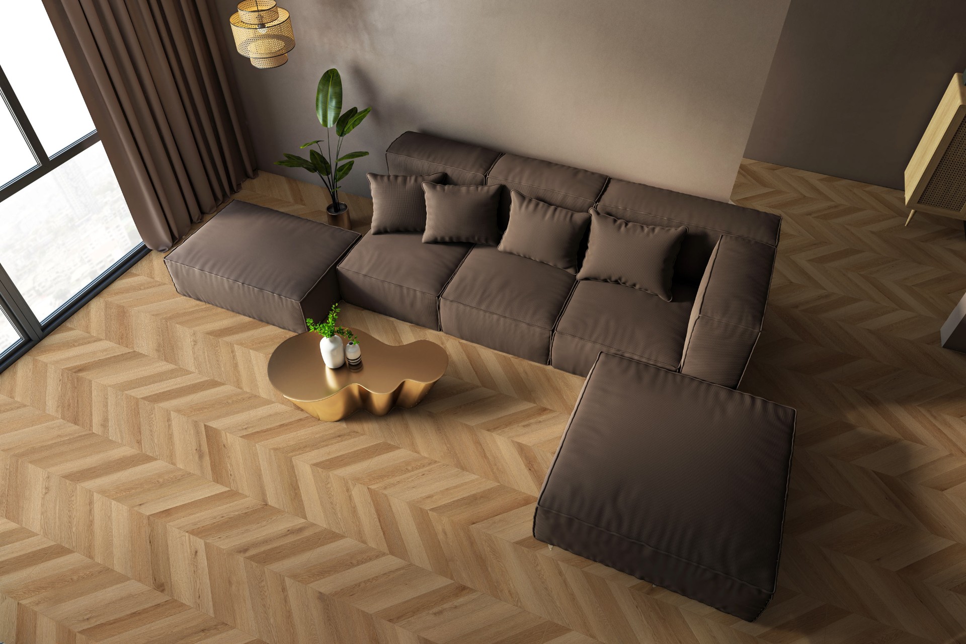 Керамогранит Global Tile арт Вуди, бежевый, 1000x500 фото 3