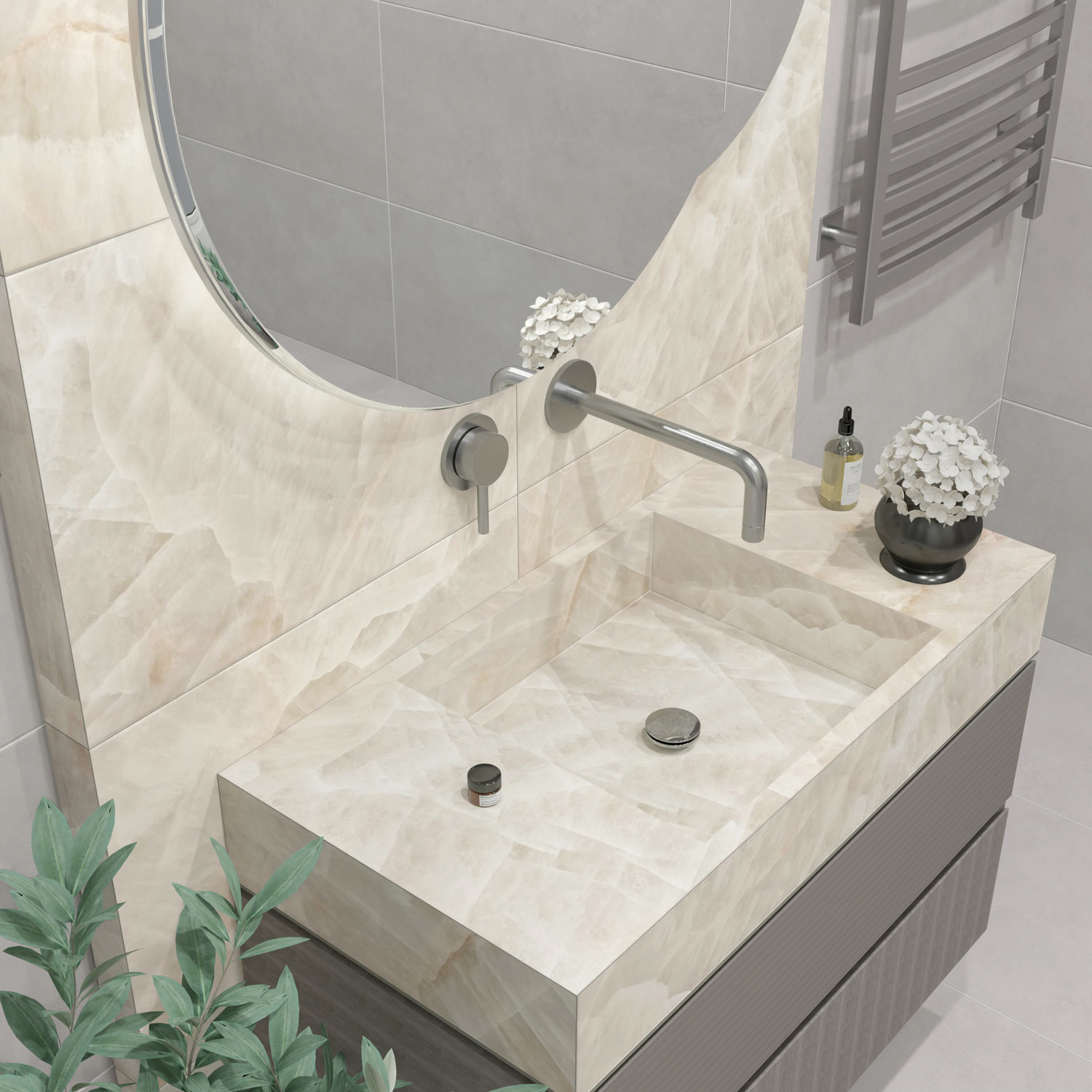Керамогранит Global Tile арт Фигаро, бежевый, 1000x500 фото 3