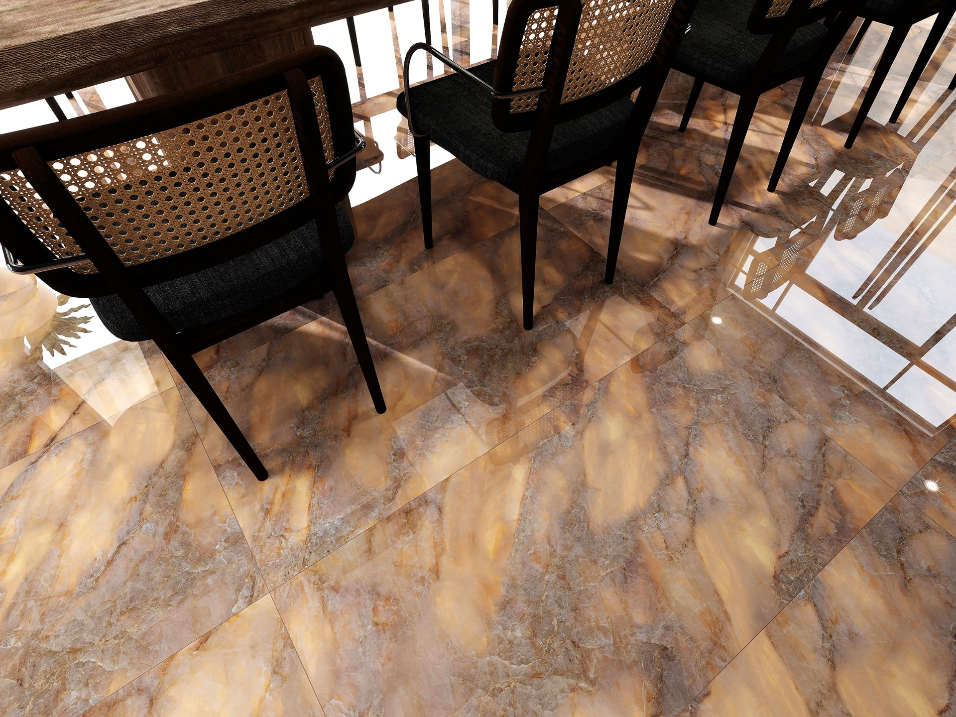 Керамогранит Global Tile арт Гламур, коричневый, 1200х600 фото 2