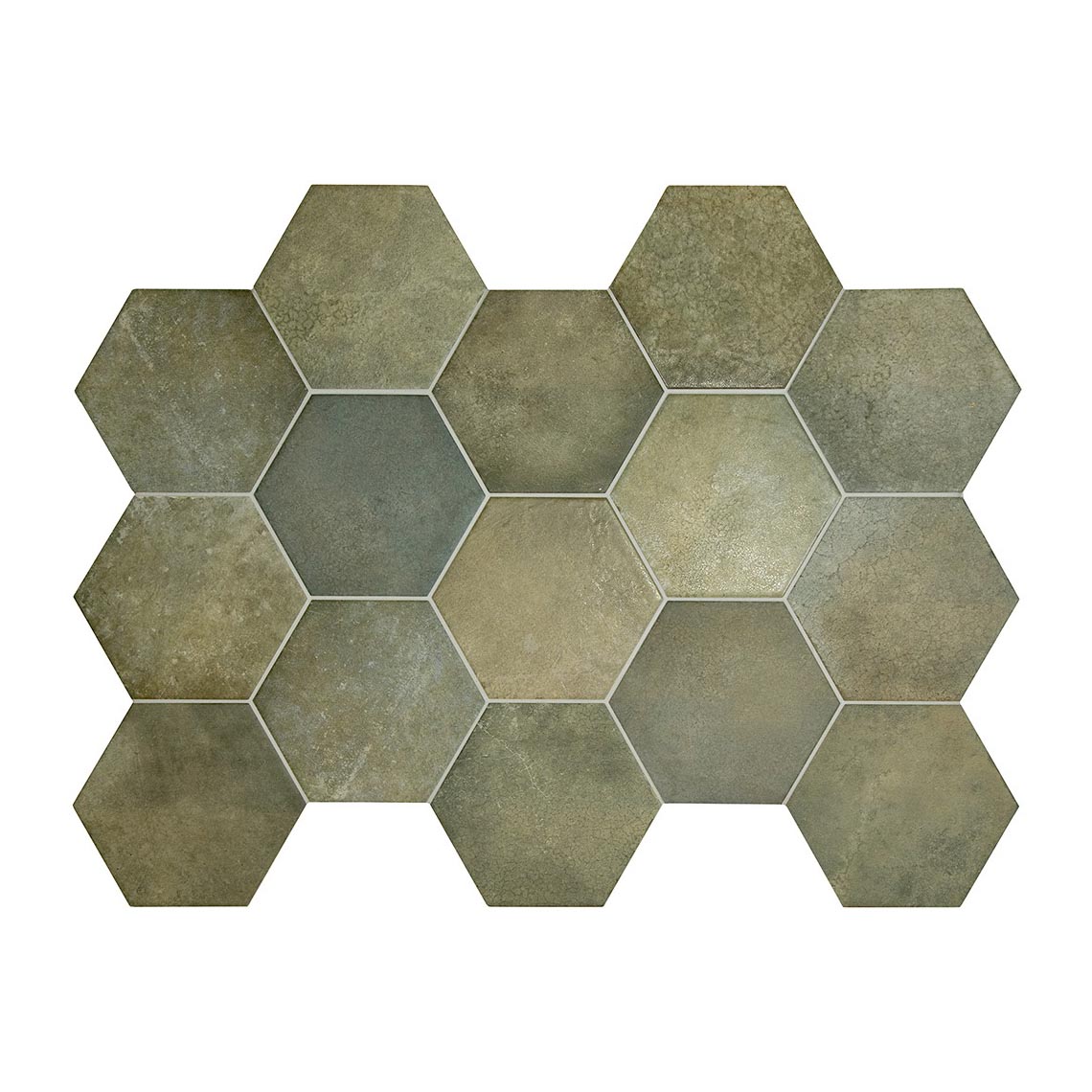 Керамическая плитка Equipe арт Heritage Hexagono, jungle, 200х175 фото 1