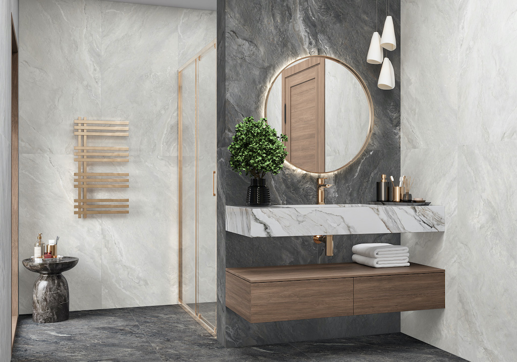 Керамогранит LCM арт Аргента, темно-серый, 1200х600 фото 2