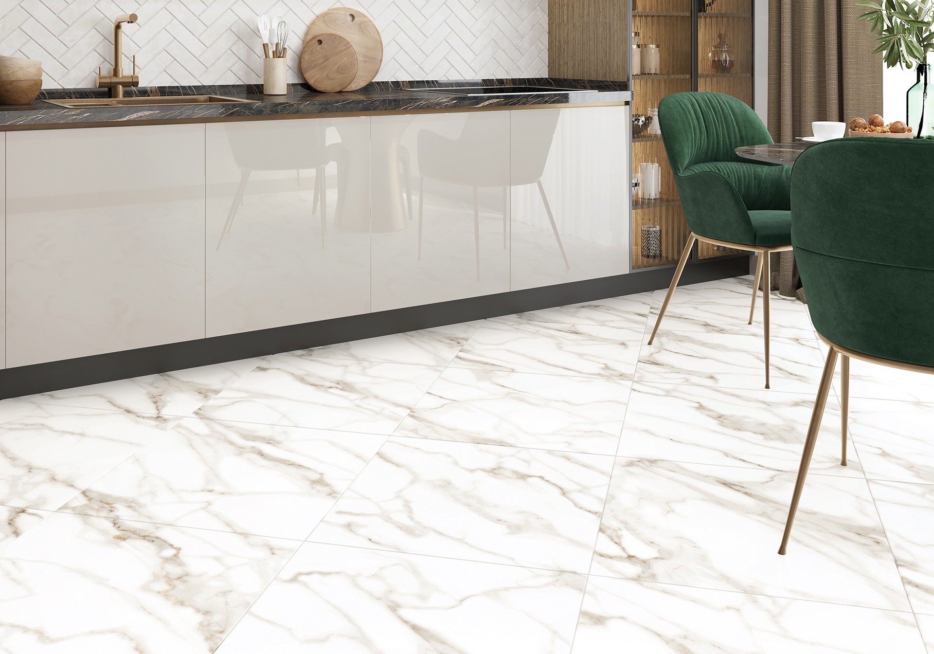 Керамогранит Alma Ceramica арт Гранада, белый, 600х600 фото 3