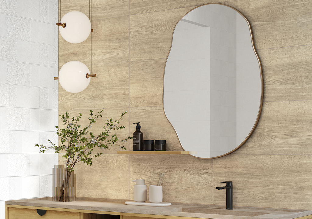 Керамогранит Alma Ceramica арт Брентвуд, бежевый, 600х300 фото 2