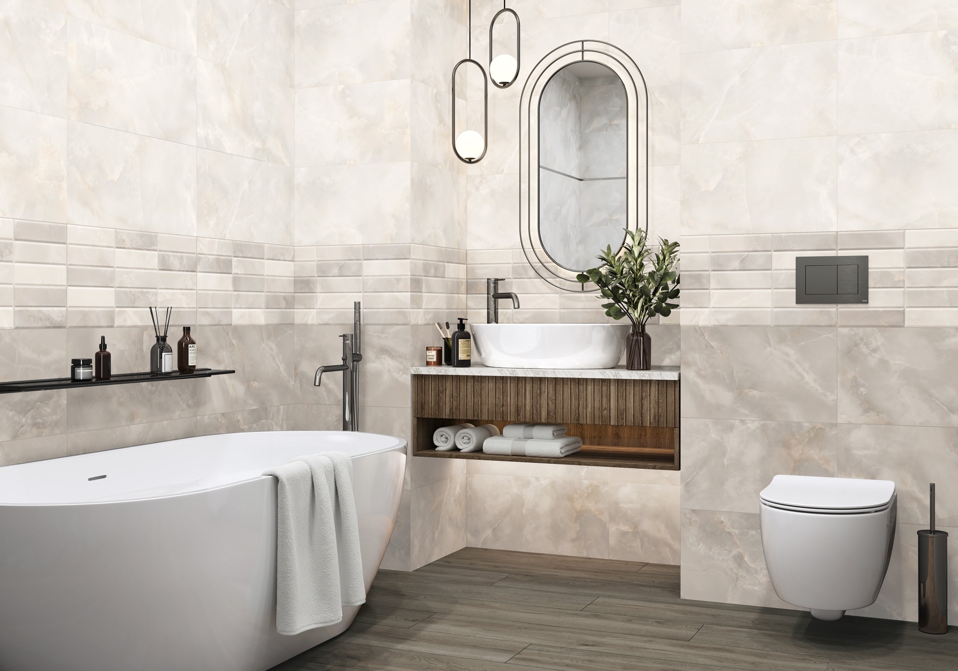 Керамогранит Alma Ceramica арт Азимут, серый, 600х300 фото 3