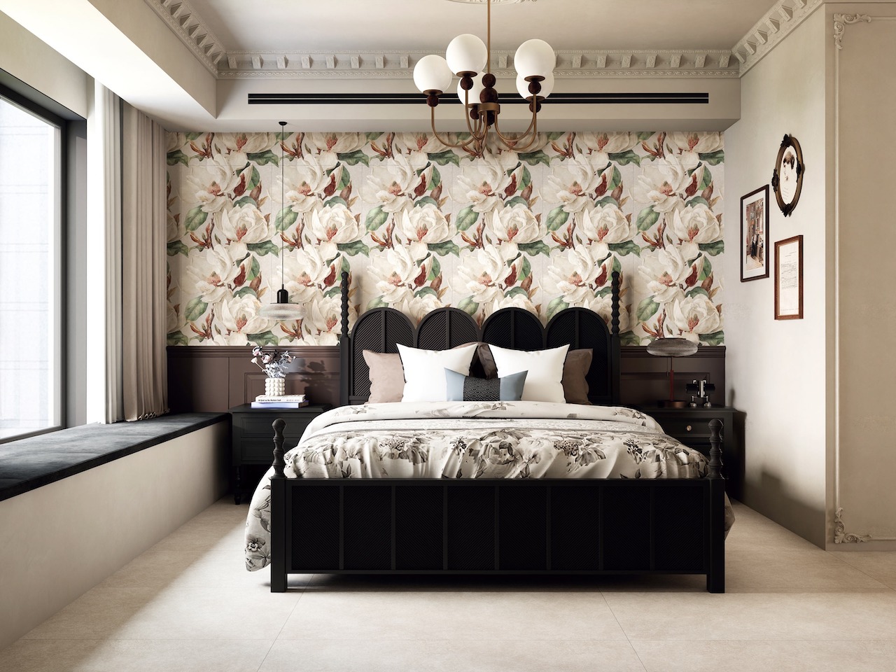 Керамогранит Global Tile арт Магнолия, бежевый, 1200х600 фото 3