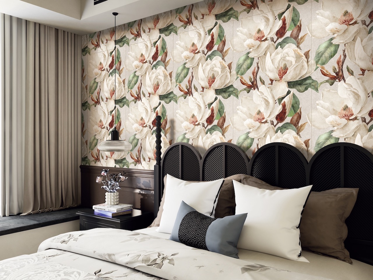 Керамогранит Global Tile арт Магнолия, бежевый, 1200х600 фото 3